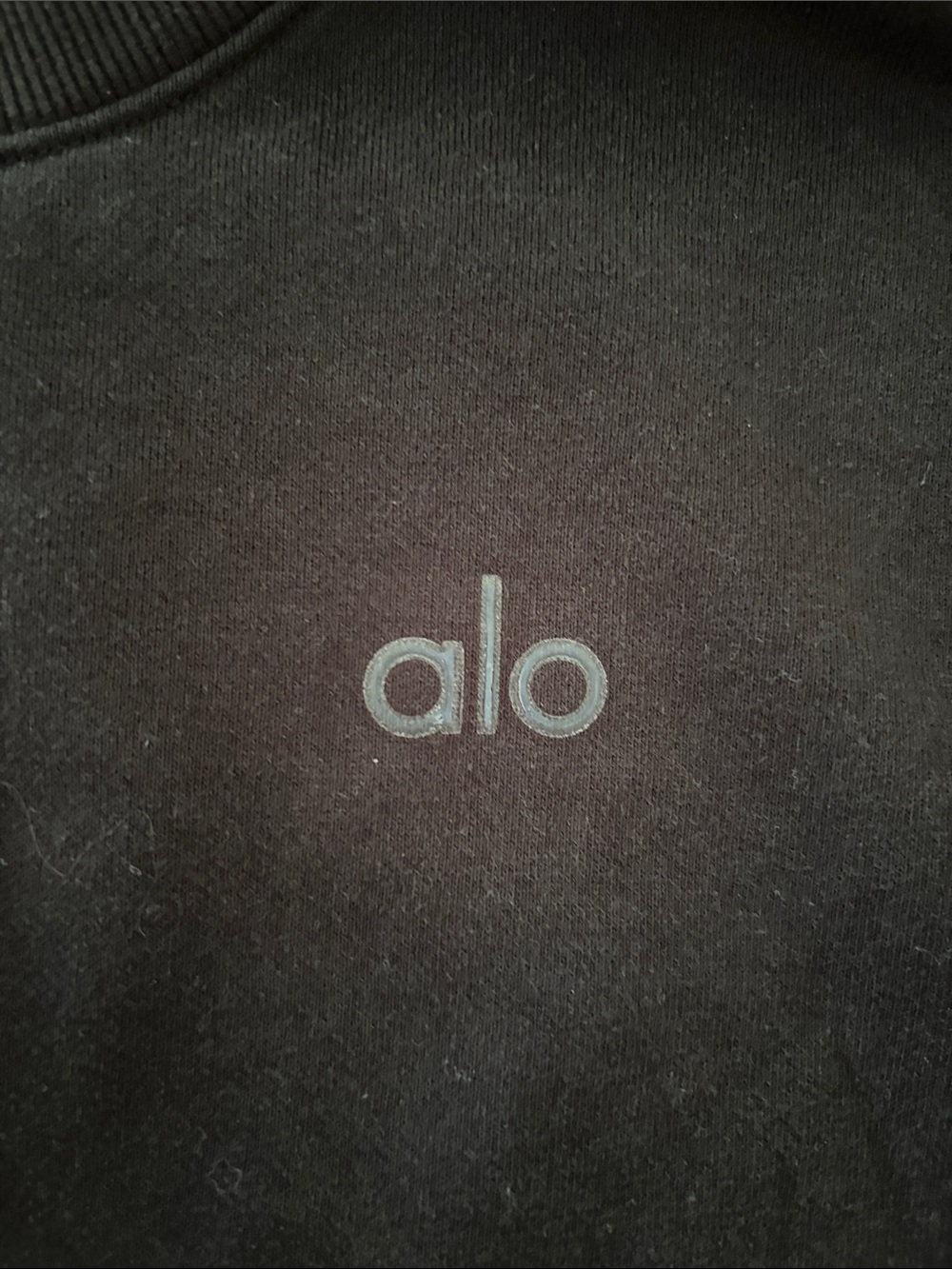 ALO Yoga Crewneck Sweatshirt in Black - Picture 2 of 5